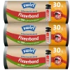 Sale 3x Pedaalemmerzakken XL met Fixeerband 30 liter 10 stuks Huishoud & Vuilniszakken