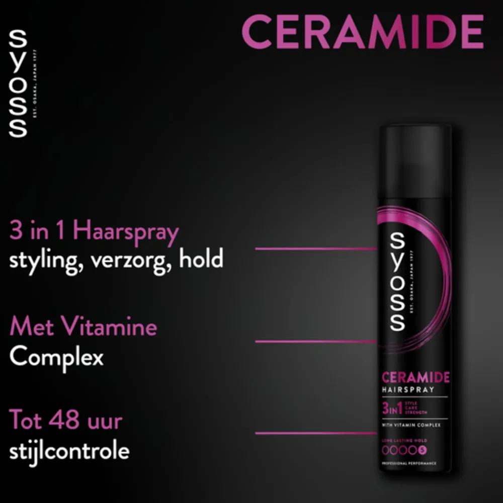 6x Ceramide Haarspray 300 ml^Syoss Discount