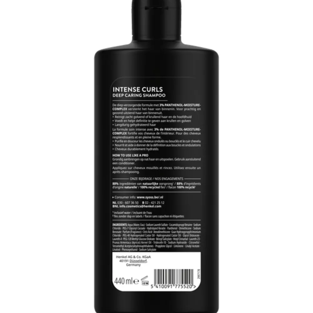 6x Curls Intense Shampoo 440 ml^Syoss Clearance