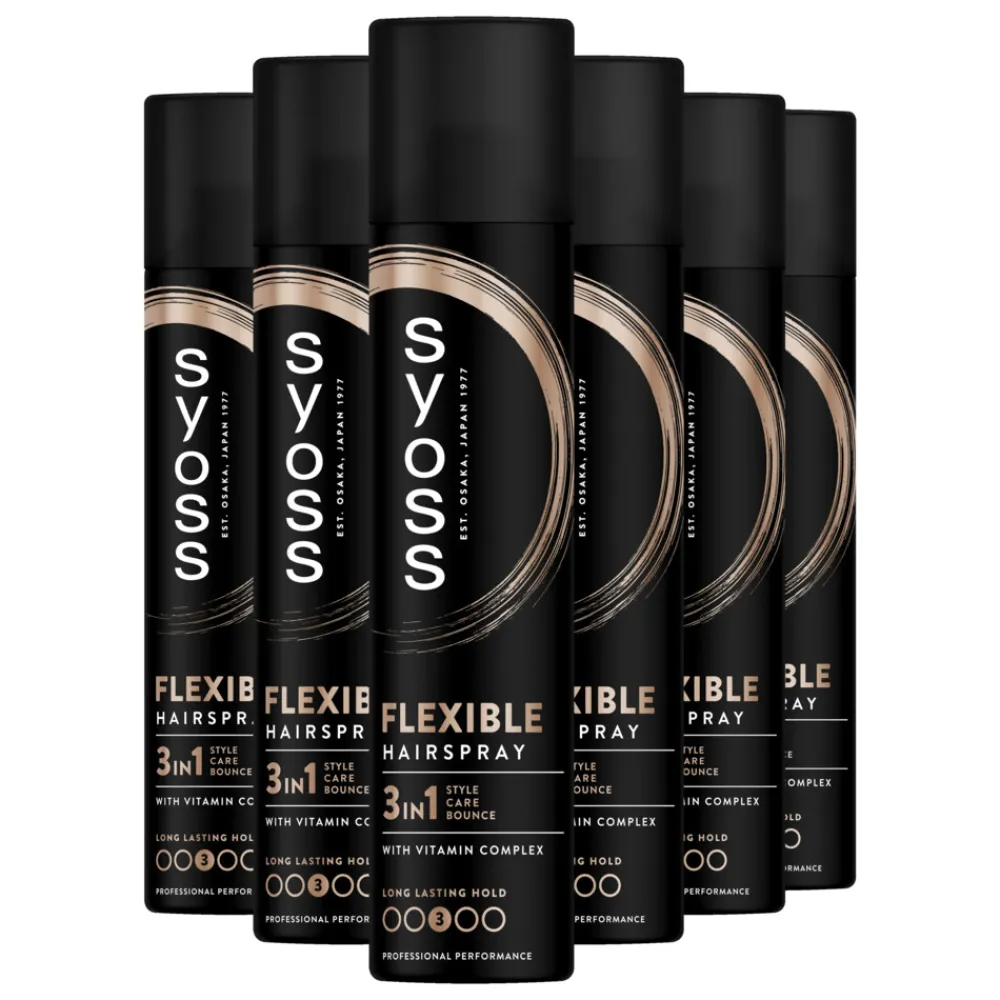 Haarstyling<Syoss 6x Hold & Flex Haarspray 300 ml