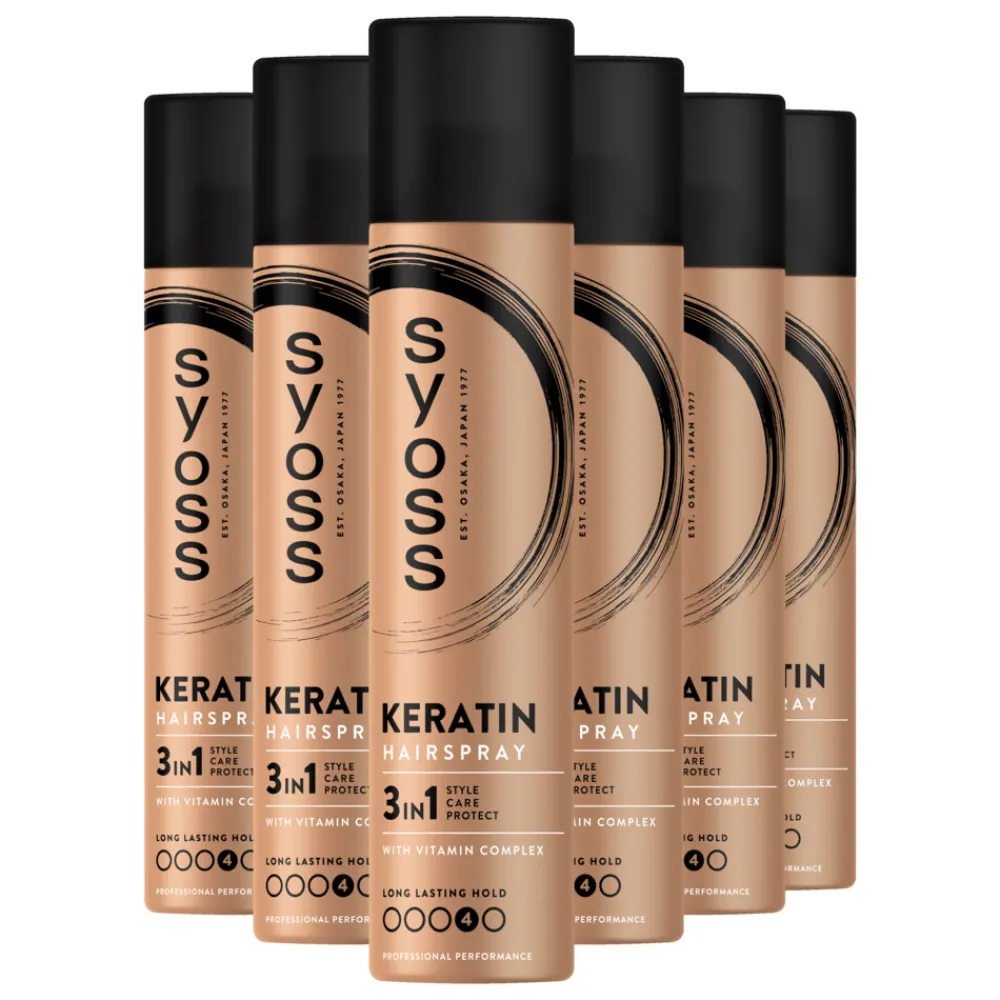 Clearance 6x Keratin Haarspray 300 ml Haarstyling