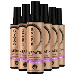 Haarstyling<Syoss 6x Keratin Heatprotection Spray 200 ml