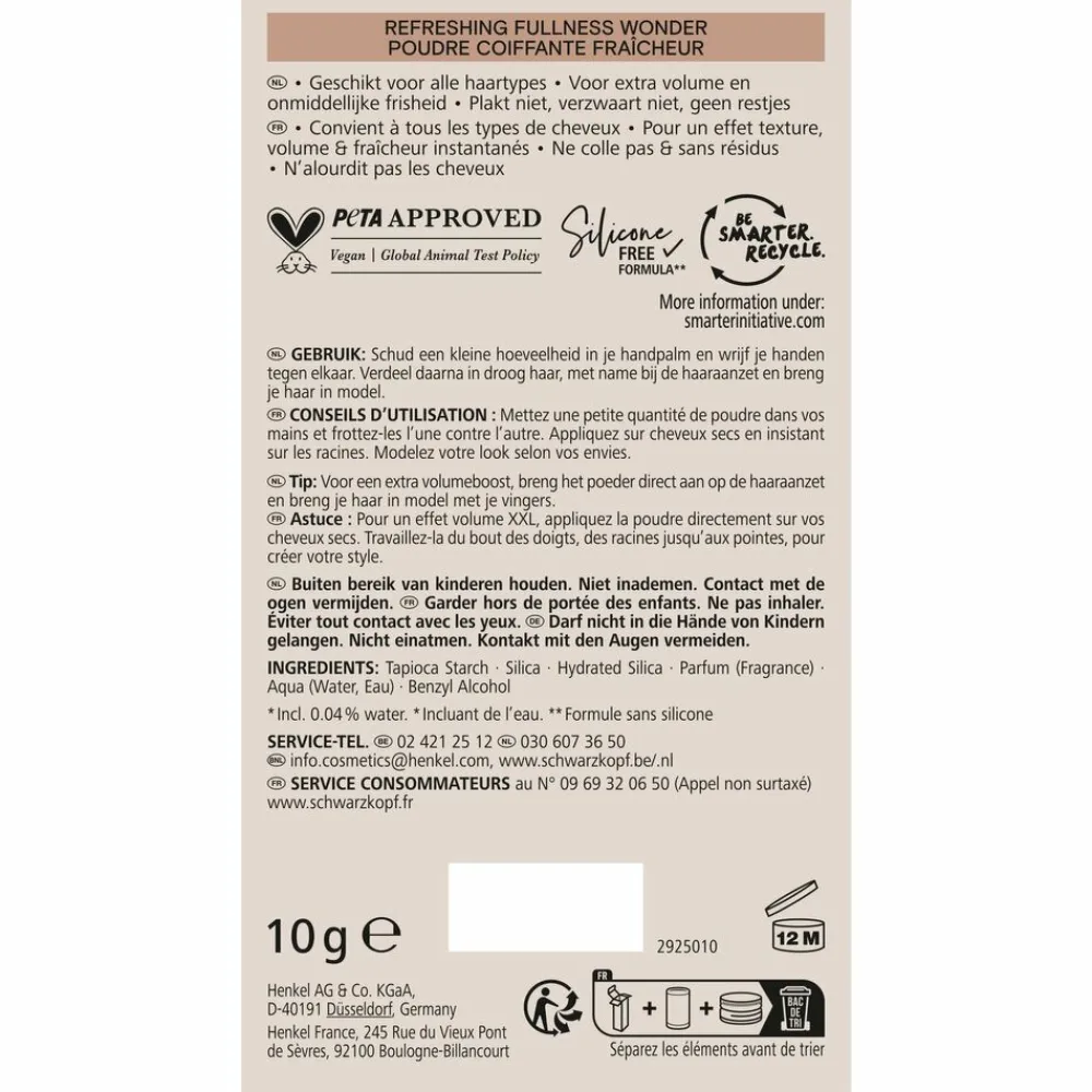 New 6x Fullness Powder Fullness Wonder 10 ml Haarstyling