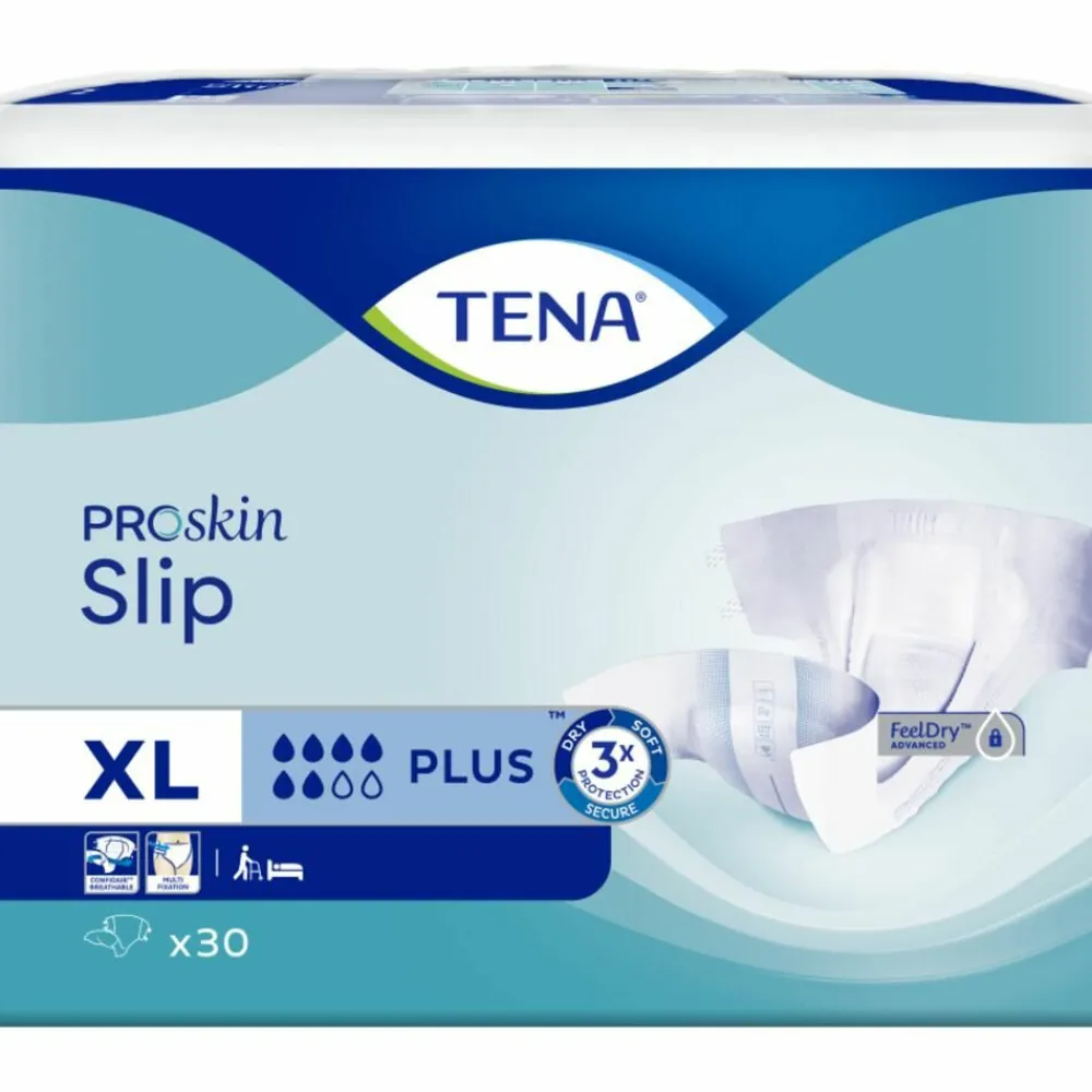 Incontinentie<TENA 3x Proskin Slip Plus XL 30 stuks