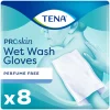 Bad & Douche<TENA 3x Proskin Wet Wash Gloves Zonder Parfum 8 stuks