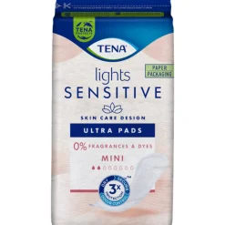 Incontinentie|Intiemhygiëne<TENA 3x Sensitive Lights Ultra Pads Mini 20 stuks