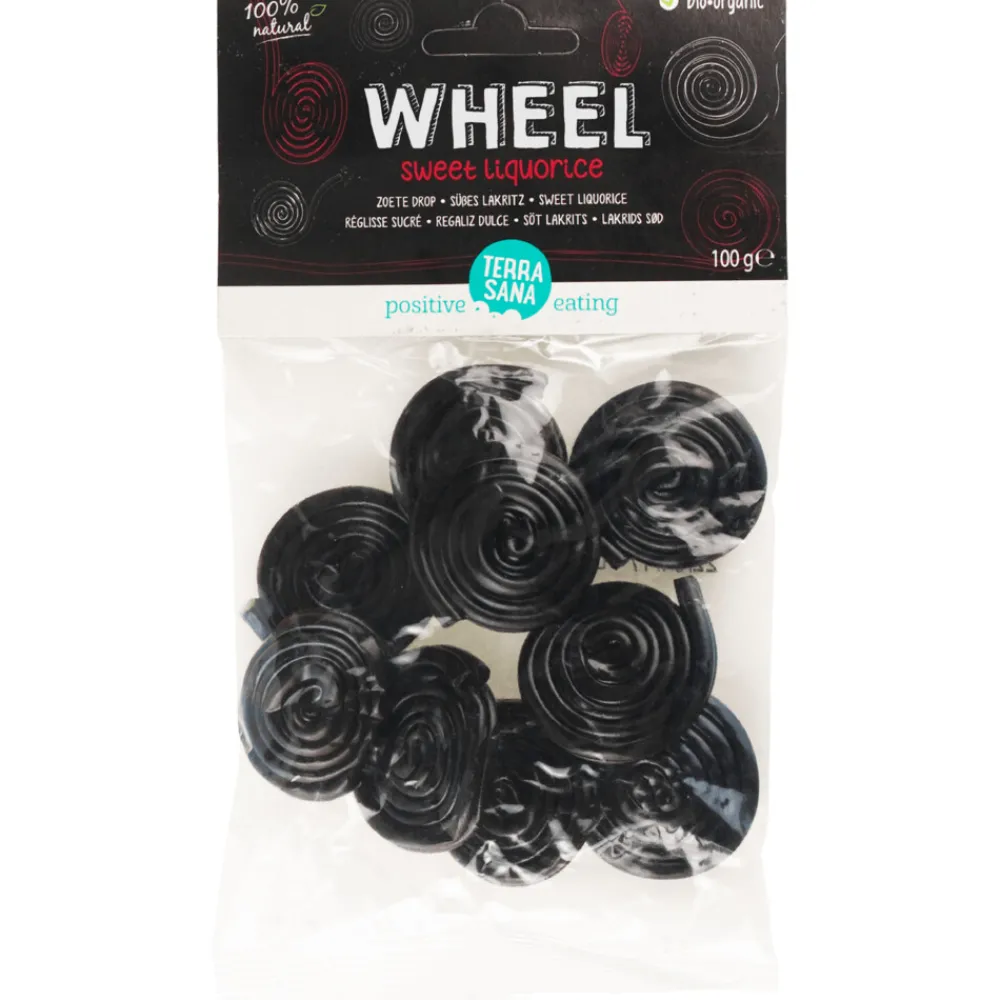 Snoep<Terrasana 6x Drop Zoet Wheel 100 gr