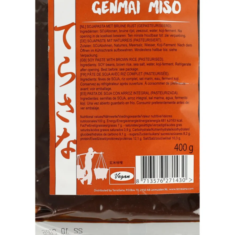 Siropen & Zoetstoffen<Terrasana 3x Genmai Miso Bruine Rijst 400 gr