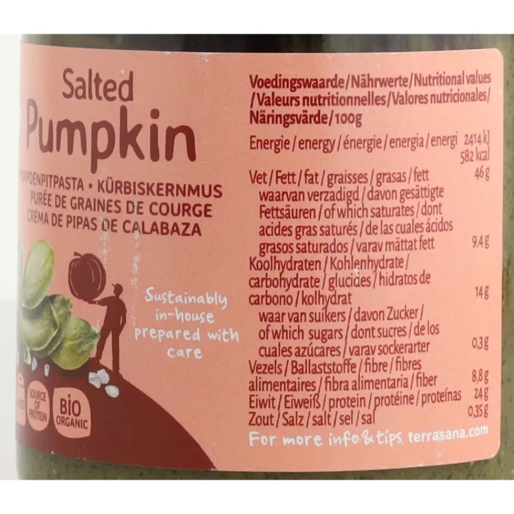 2x Pompoenpitpasta Biologisch 250 gr^Terrasana Online