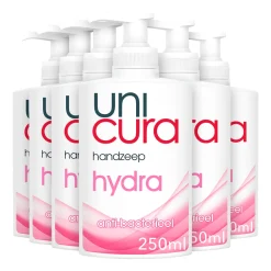 6x Vloeibare Handzeep Hydra 250 ml^Unicura Clearance