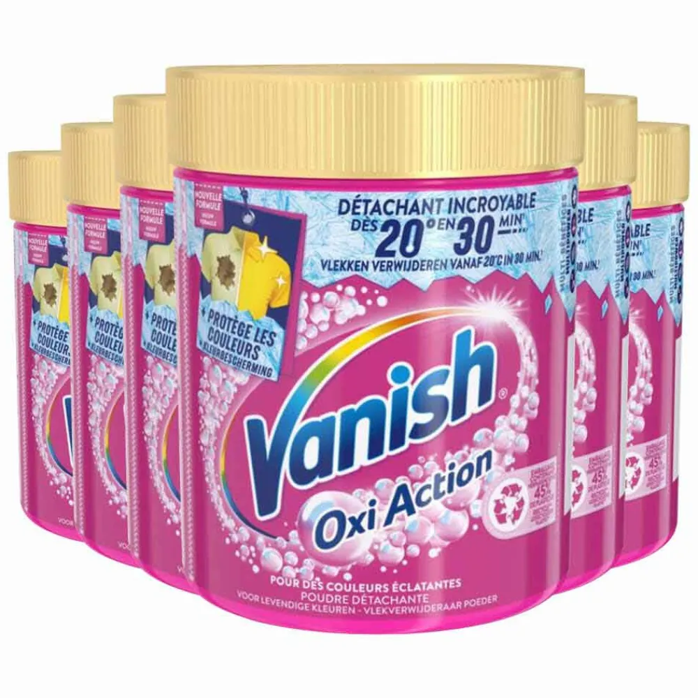 Vlekkenverwijderaar<Vanish 6x Oxi Action Wasbooster Poeder Gekleurde Was 470 gr