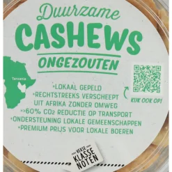 Noten<Verse Klassenoten 6x Duurzame Cashews XXL Ongezouten 150 gr
