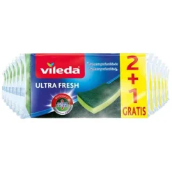 12x Schuursponsen Ultra Fresh 3 stuks^Vileda New