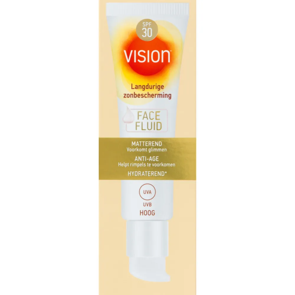 2x Zonnebrand Face Fluid SPF 30 50 ml^Vision Discount