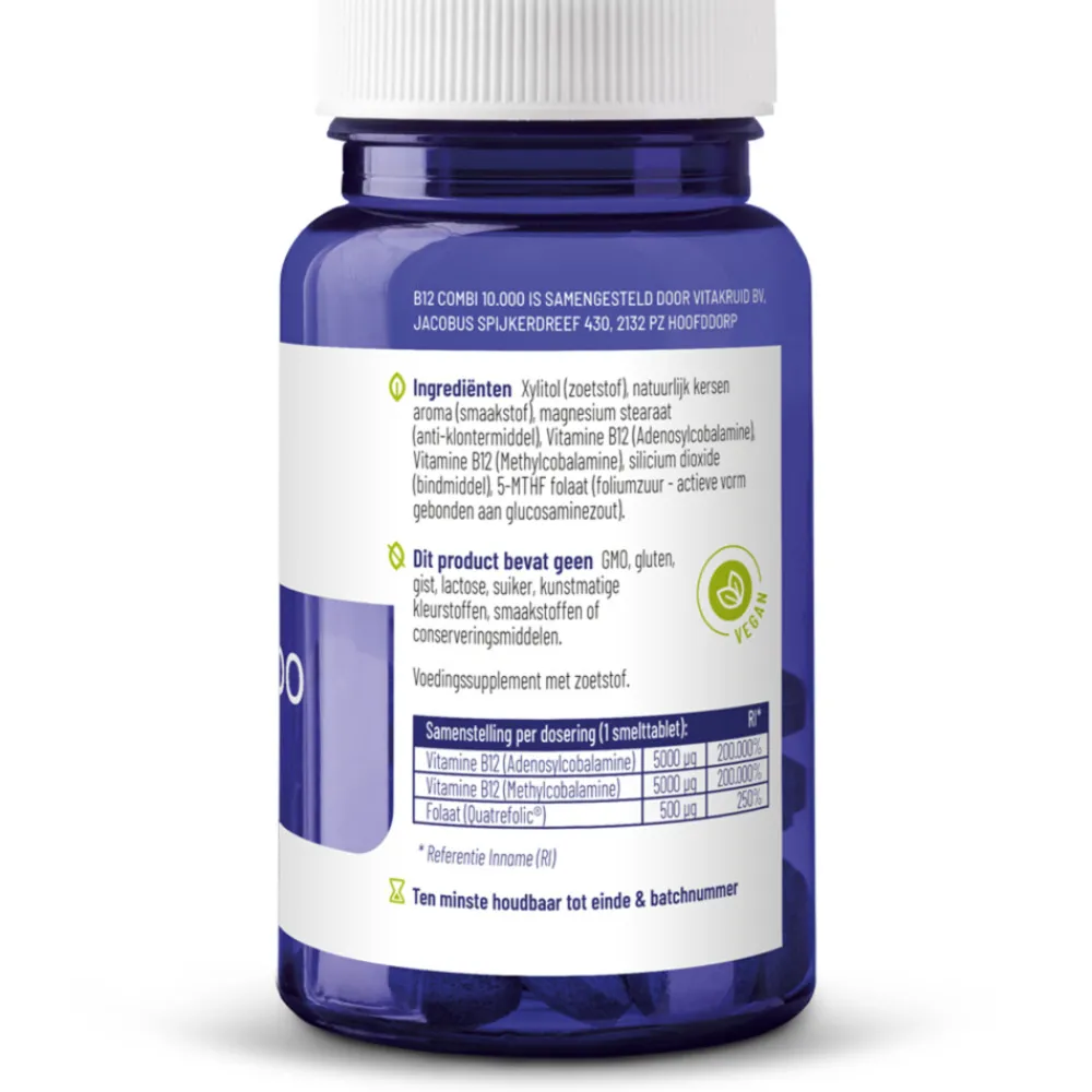 2x B12 Combi 10.000 60 tabletten^Vitakruid New