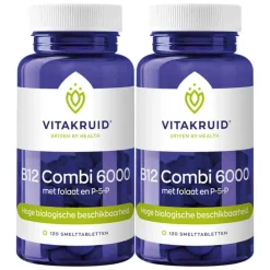 Online 2x B12 Combi 6000 120 tabletten Vitaminen
