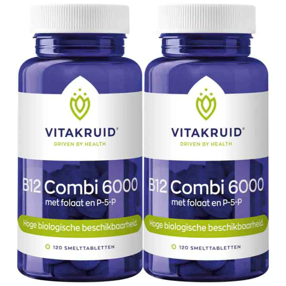 Online 2x B12 Combi 6000 120 tabletten Vitaminen
