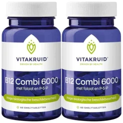 2x B12 Combi 6000 60 tabletten^Vitakruid Discount