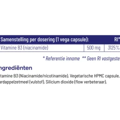Vitaminen<Vitakruid 2x B3 Niacinamide 500 mg 90 capsules