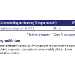 2x Berberine 500 Rebersa 60 vegacapsules^Vitakruid Online