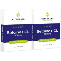 2x Betaine Hcl Testkit 10 tabletten^Vitakruid Outlet