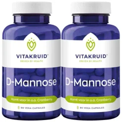 2x D-Mannose 500 90 vegacapsules^Vitakruid Hot