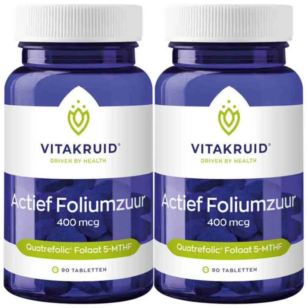 Best 2x Foliumzuur 400 Mcg 90 tabletten Vitaminen