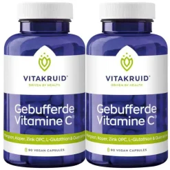 Clearance 2x Gebufferde Vitamine C 90 vegacapsules Vitaminen