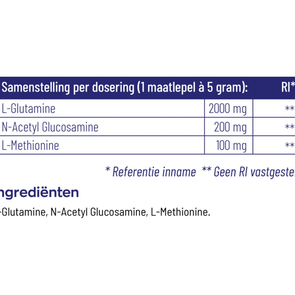 2x L-Glutamine Compleet 230 gr^Vitakruid Online