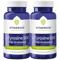 Outlet 2x L-Tyrosine 500 60 capsules Speciale Bestanddelen