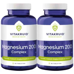 Best 2x Magnesium 200 Complex 90 tabletten Mineralen