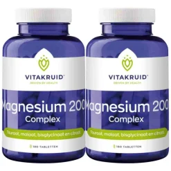 2x Magnesium 200 Complex 180 tabletten^Vitakruid New