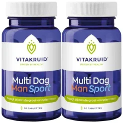 New 2x Man Sport Multi Dag 30 tabletten Vitaminen Man