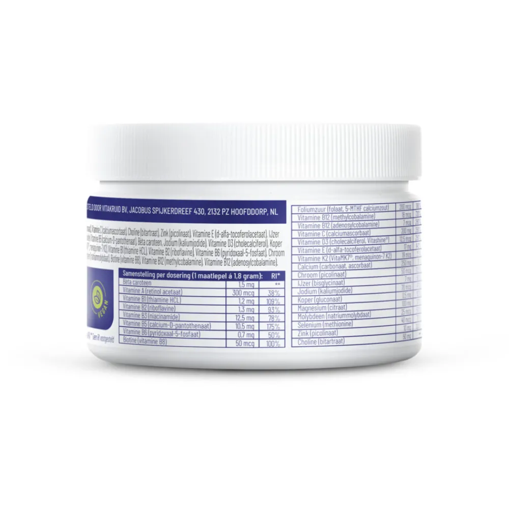 Multi Vitaminen En Mineralen<Vitakruid 2x Multi Basis Poeder 161 gr