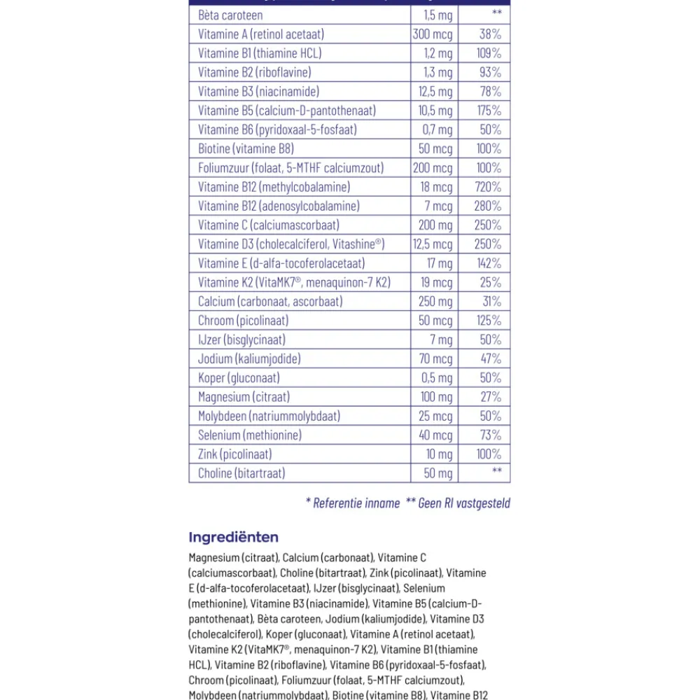 Multi Vitaminen En Mineralen<Vitakruid 2x Multi Basis Poeder 161 gr