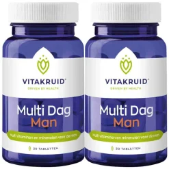 Vitaminen Man<Vitakruid 2x Multi Dag Man 30 tabletten