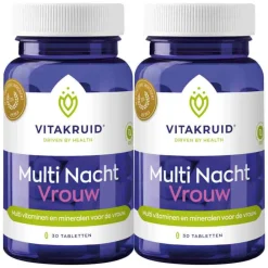 Discount 2x Multi Nacht Vrouw 30 tabletten Vitaminen Vrouw