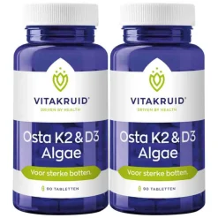 Best 2x Osta K2 & D3 Algae 90 tabletten Vitaminen