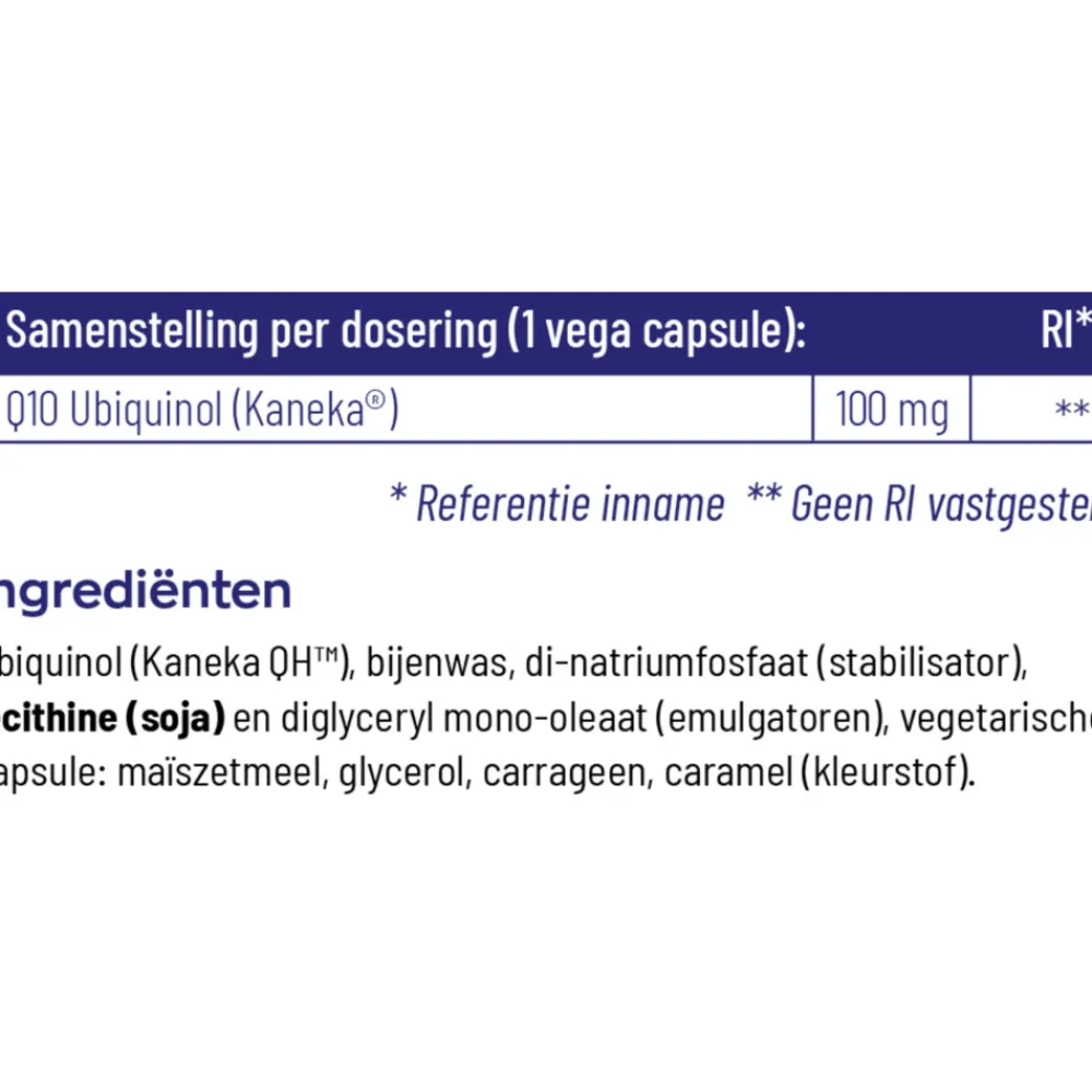 Speciale Bestanddelen<Vitakruid 2x Q10 Ubiquinol 100 mg 60 vegacapsules