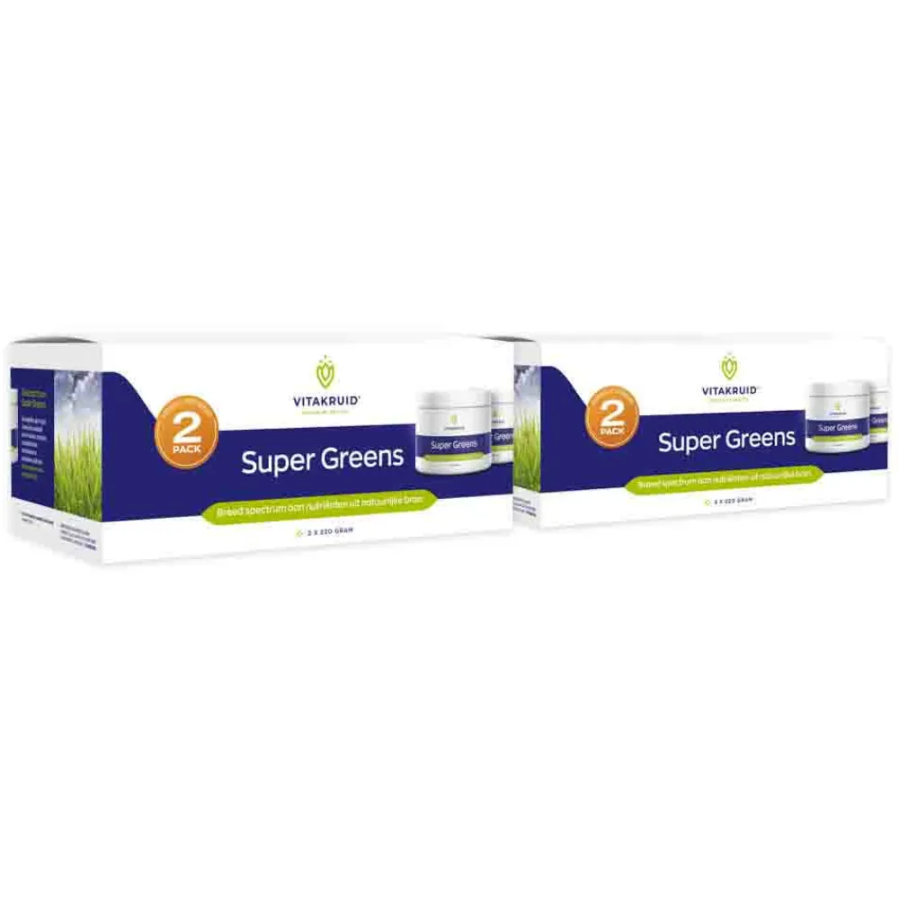 2x Super Greens 2-Pack 2 x 220 gr^Vitakruid Discount