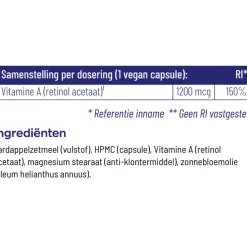Online 2x Vitamine A 4000 IE Vegan 100 capsules Vitaminen