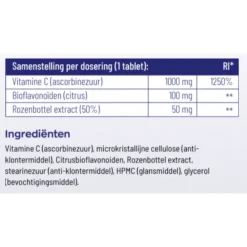 Vitaminen<Vitakruid 2x Vitamine C 1000 mg 180 tabletten