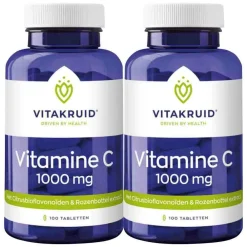2x Vitamine C 1000 mg 100 tabletten^Vitakruid Best