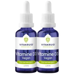 Sale 2x Vitamine D3 druppels Vegan 30 ml Vitaminen & Supplementen|Vitaminen