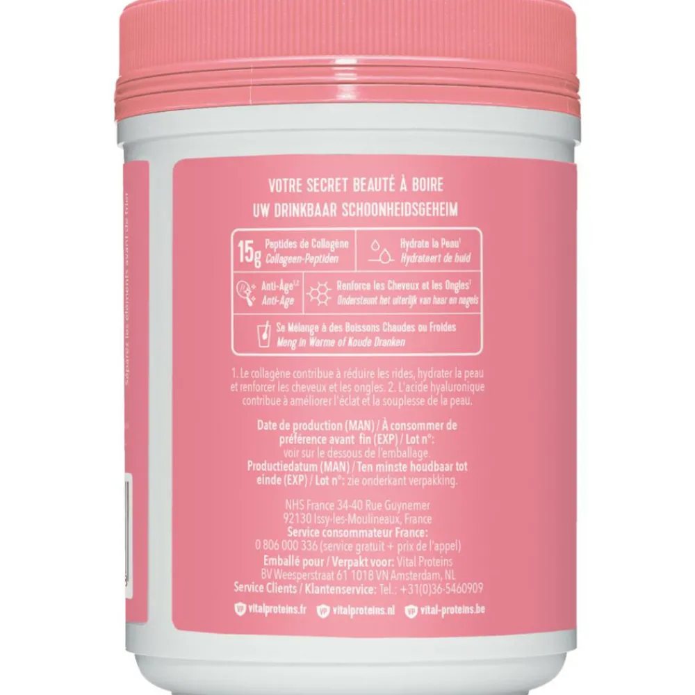 3x Beauty Collageen Aardbei en Citroen 271 gr^Vital Proteins New