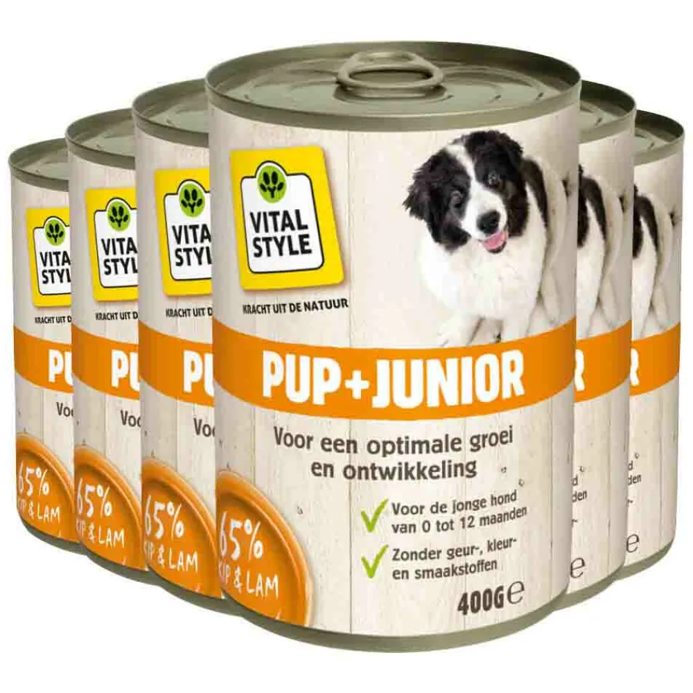 Sale 6x Hondenvoer Blik Puppy - Junior 400 gr Hondenvoer