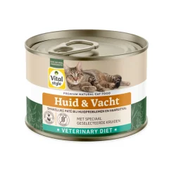 Kattenvoer<Vitalstyle 6x Kattenvoer Blik Huid & Vacht 200 gr