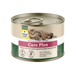 Kattenvoer<Vitalstyle 6x Kattenvoer Blik Care Plus 200 gr
