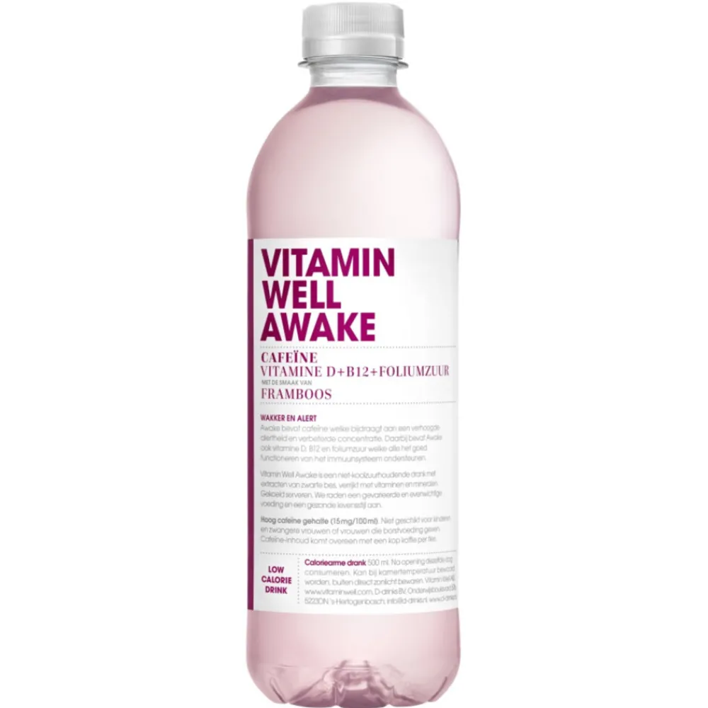 New 12x Vitamine Water Awake 500 ml Dranken