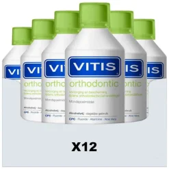 Specialistische Mondverzorging|Spoelen & Poetsen<Vitis 12x Mondwater Orthodontic 500 ml
